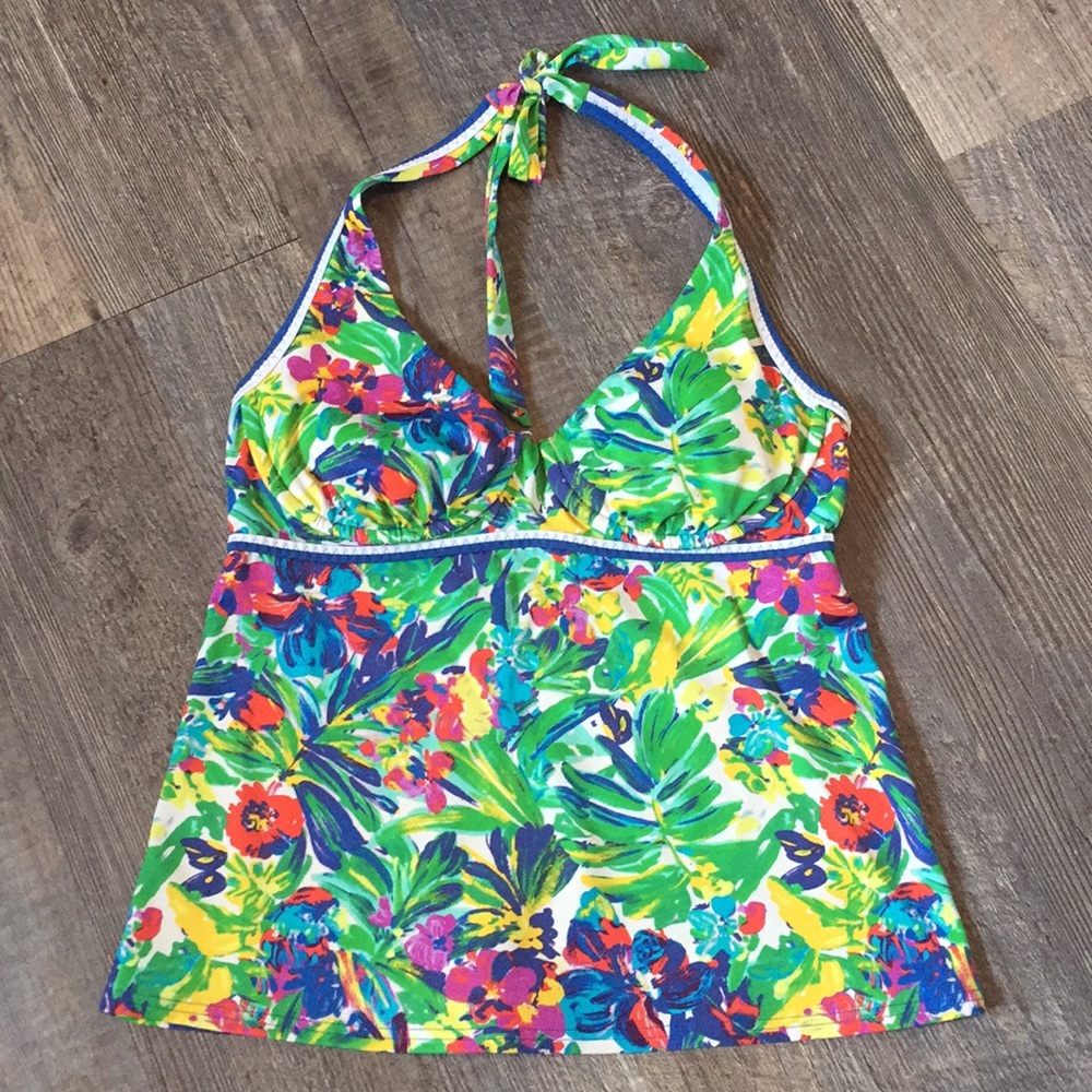 Lands' End Halter Tankini Top